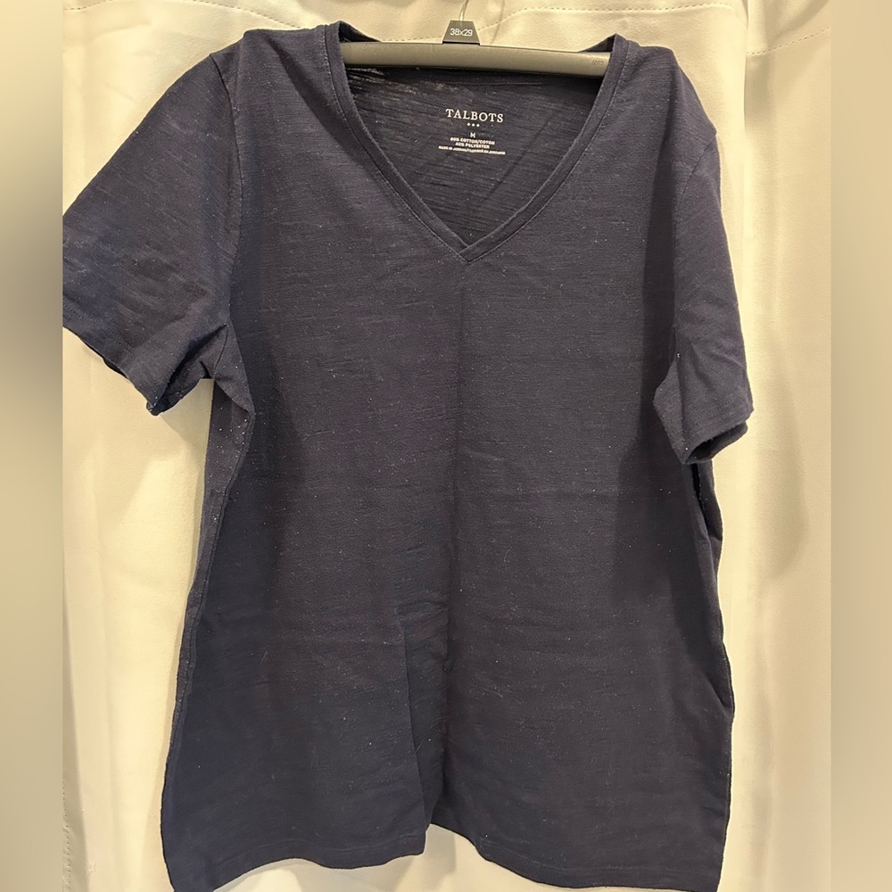 Talbots, navy blue tee